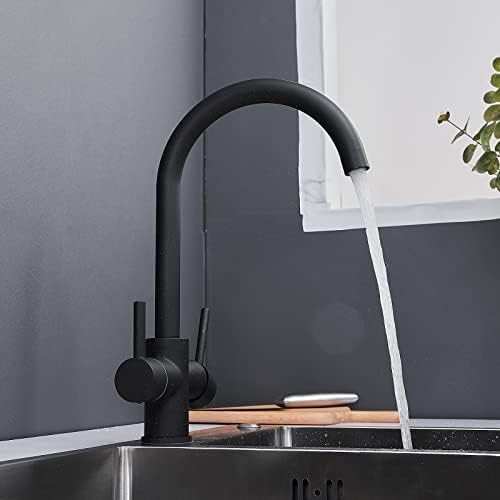 Amazon.co.jp: 3ウェイキッチンシンク水栓 - 3in1飲料水ミキサー、360